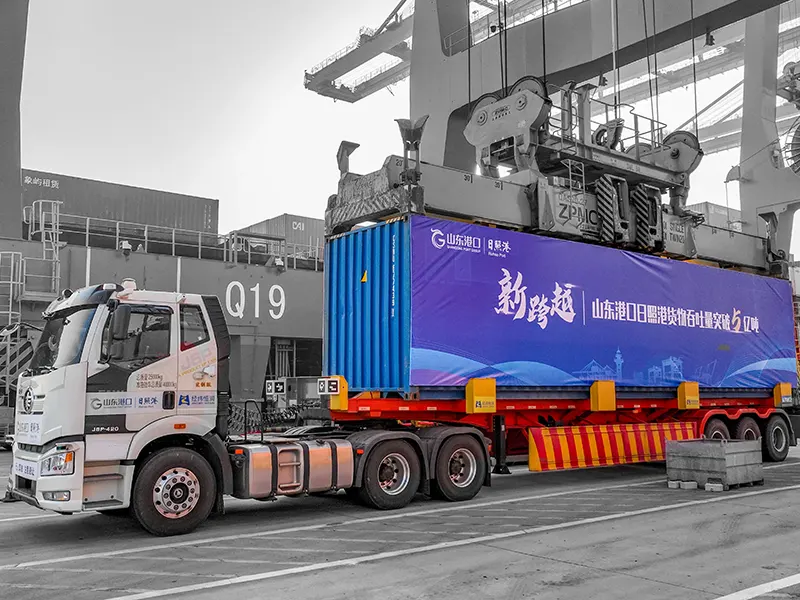 container trailer truck